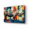 Rhino Glass Wall Art by Insigneart USA