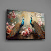 Peacock Glass Wall Art by Insigneart USA