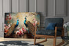 Peacock Glass Wall Art by Insigneart USA