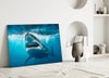 Shark Glass Wall Art by Insigneart USA