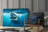 Shark Glass Wall Art by Insigneart USA