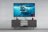 Shark Glass Wall Art by Insigneart USA