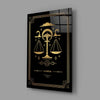 Libra Zodiac Sign Glass Wall Art by Insigneart USA