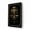Libra Zodiac Sign Glass Wall Art by Insigneart USA