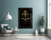 Libra Zodiac Sign Glass Wall Art by Insigneart USA