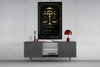 Libra Zodiac Sign Glass Wall Art by Insigneart USA