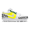 "Zebra" Jordan 1 Retro Cleats by Stadium Custom Kicks