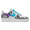 "Zebra" Nike Air Force 1 Low Shoes by Stadium Custom Kicks