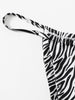 Zebra Print Push Up Bikini New Arrival Padded Bra Low Waist Swimsuit Female Swimwear Women Women's Ruffle Triangle Bikini Frill Printed String Tie Side Two Piece Set Swimsuit by Stevvex
