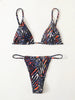 Zebra Print Push Up Bikini New Arrival Padded Bra Low Waist Swimsuit Female Swimwear Women Women's Ruffle Triangle Bikini Frill Printed String Tie Side Two Piece Set Swimsuit by Stevvex