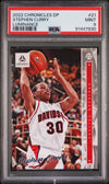 Graded 2022 Panini Chronicles Draft Picks Stephen Curry #21 Luminance Basketball Card PSA 9 Mint